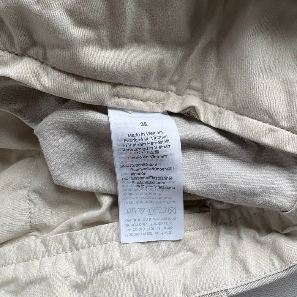 Men's J. Crew Cream Flat Front 9